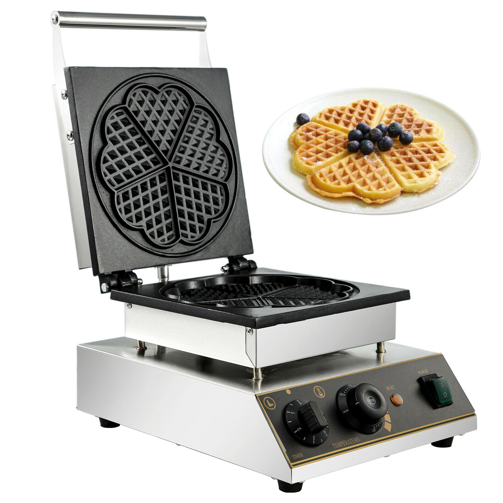 Professional waffle maker arc distribution