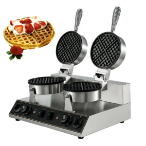 Máquina de waffles profissional dupla