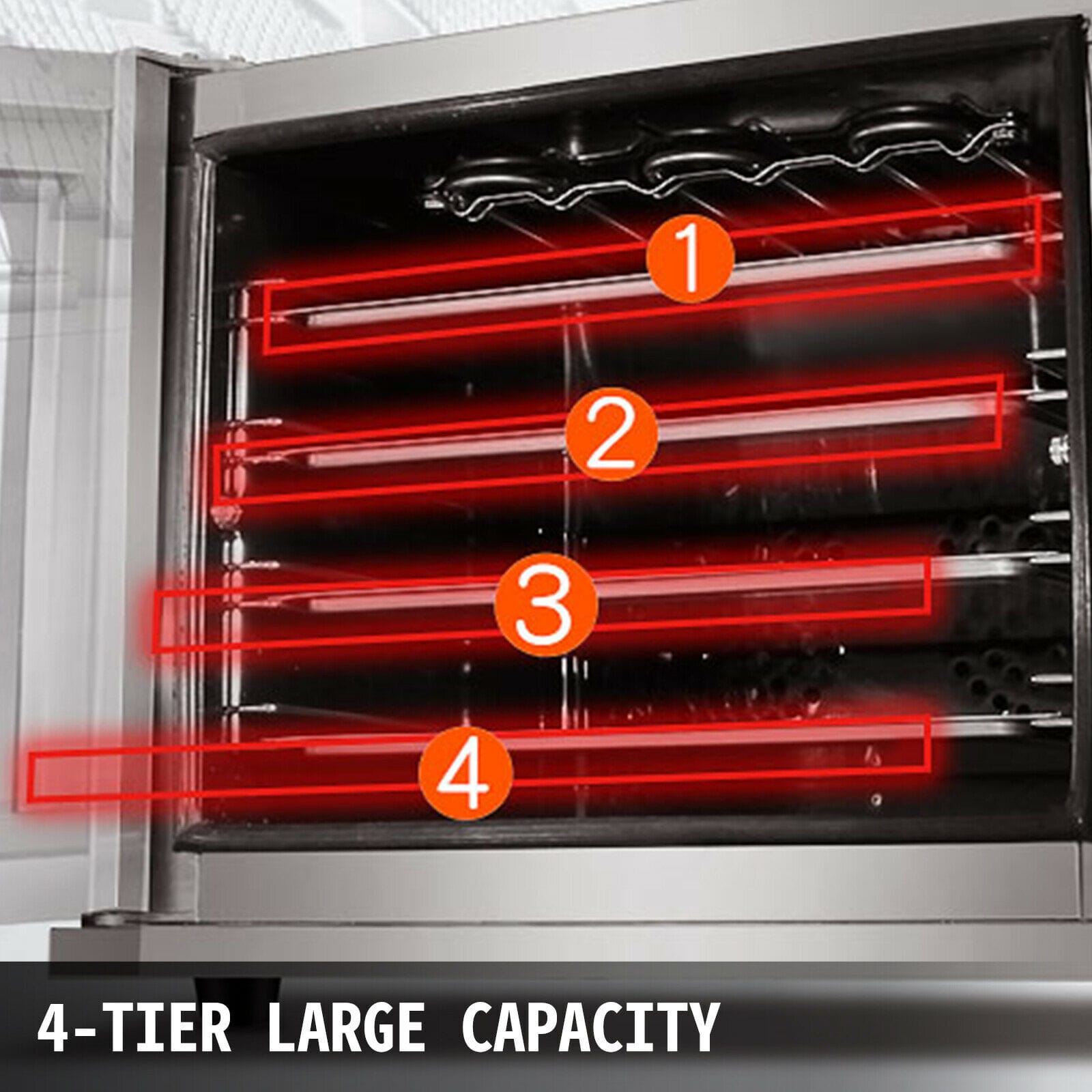 Professional steam convection oven - arc distribution