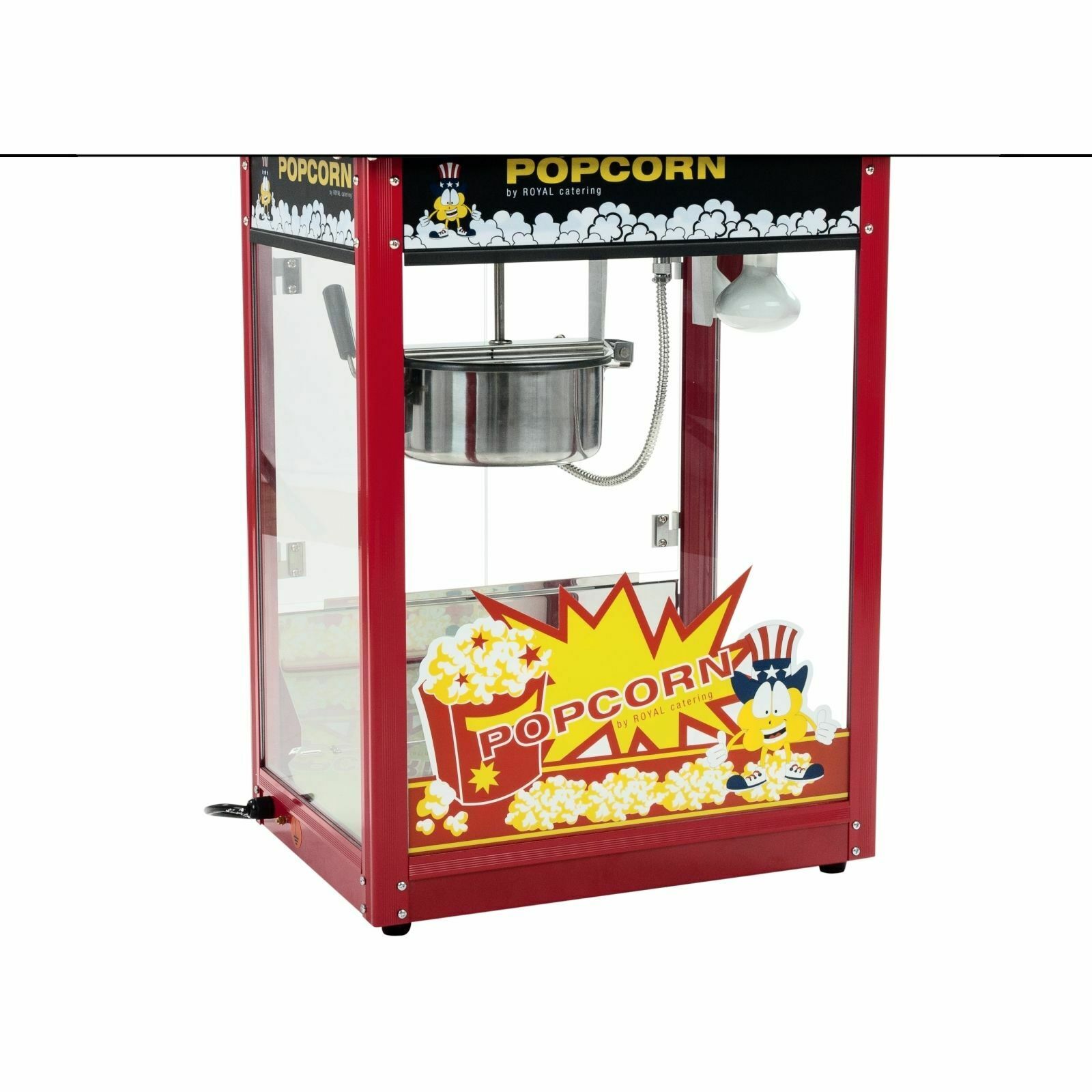 Automatic Stirring Popcorn Maker, 450W Electric Hot Oil Popcorn