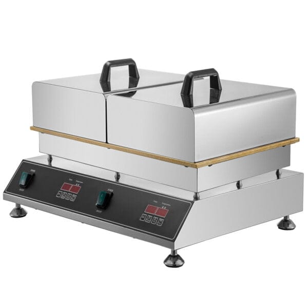 Double soufflé pancake machine arc distribution