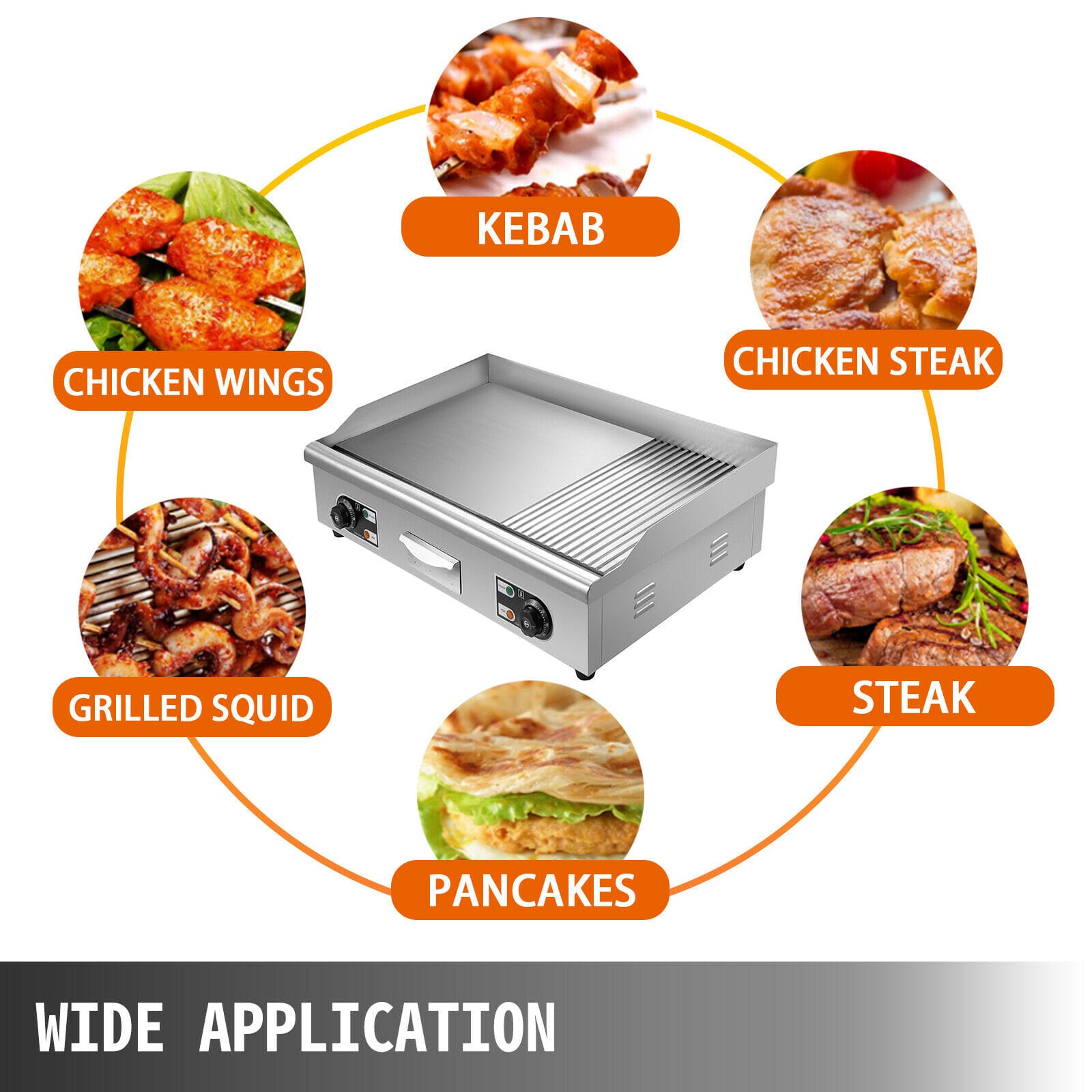 Plancha de cocina eléctrica - distribucion arc