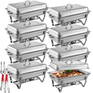 Food warmer, buffet warming trays x 8