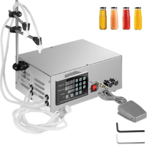 Máquina de dosagem de engarrafamento de enchimento de líquido digital duplo de 3,5L