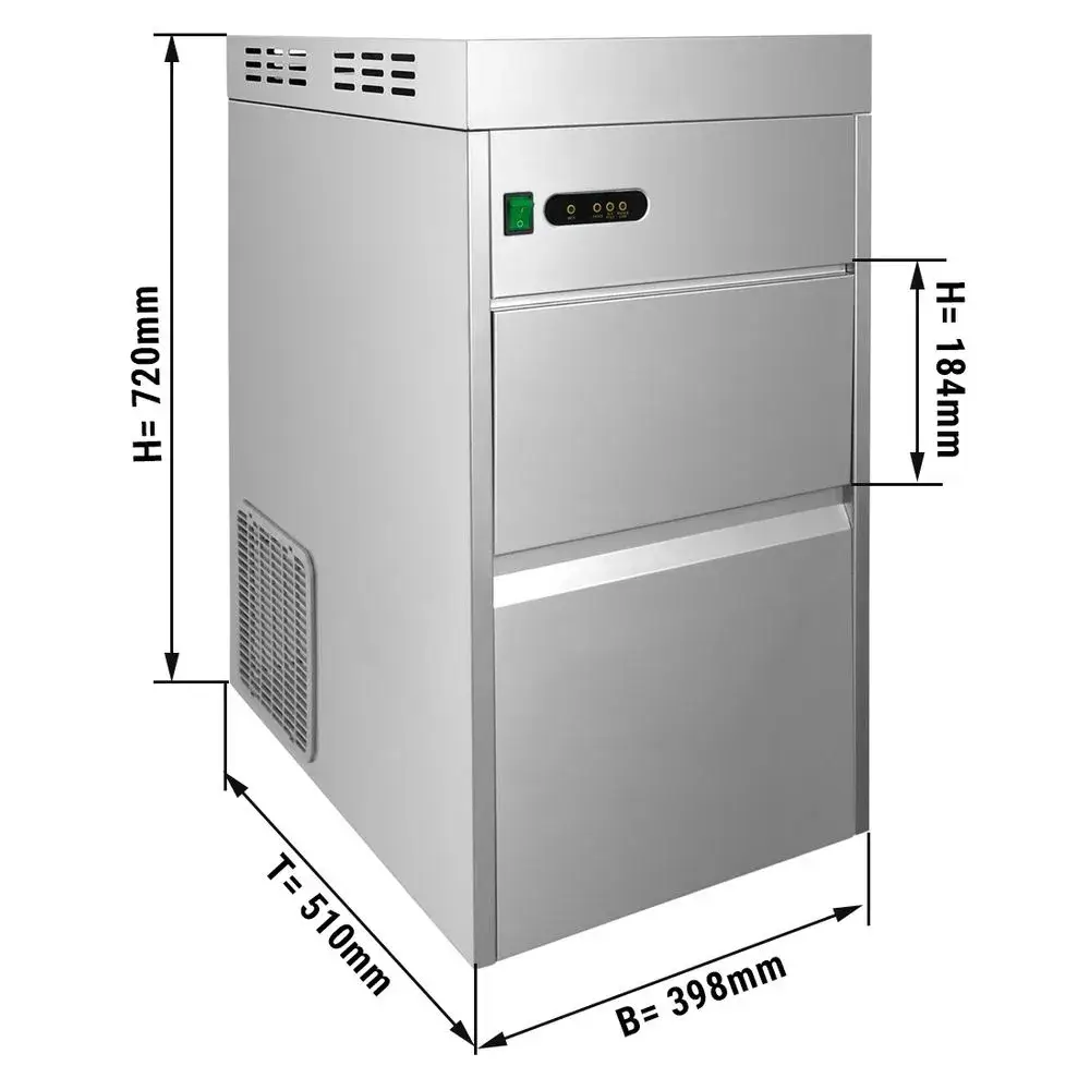 DISTRIBUTEUR ET ENSACHEUR AUTOMATIQUE DE GLAÇON avec BAC DE STOCKAGE