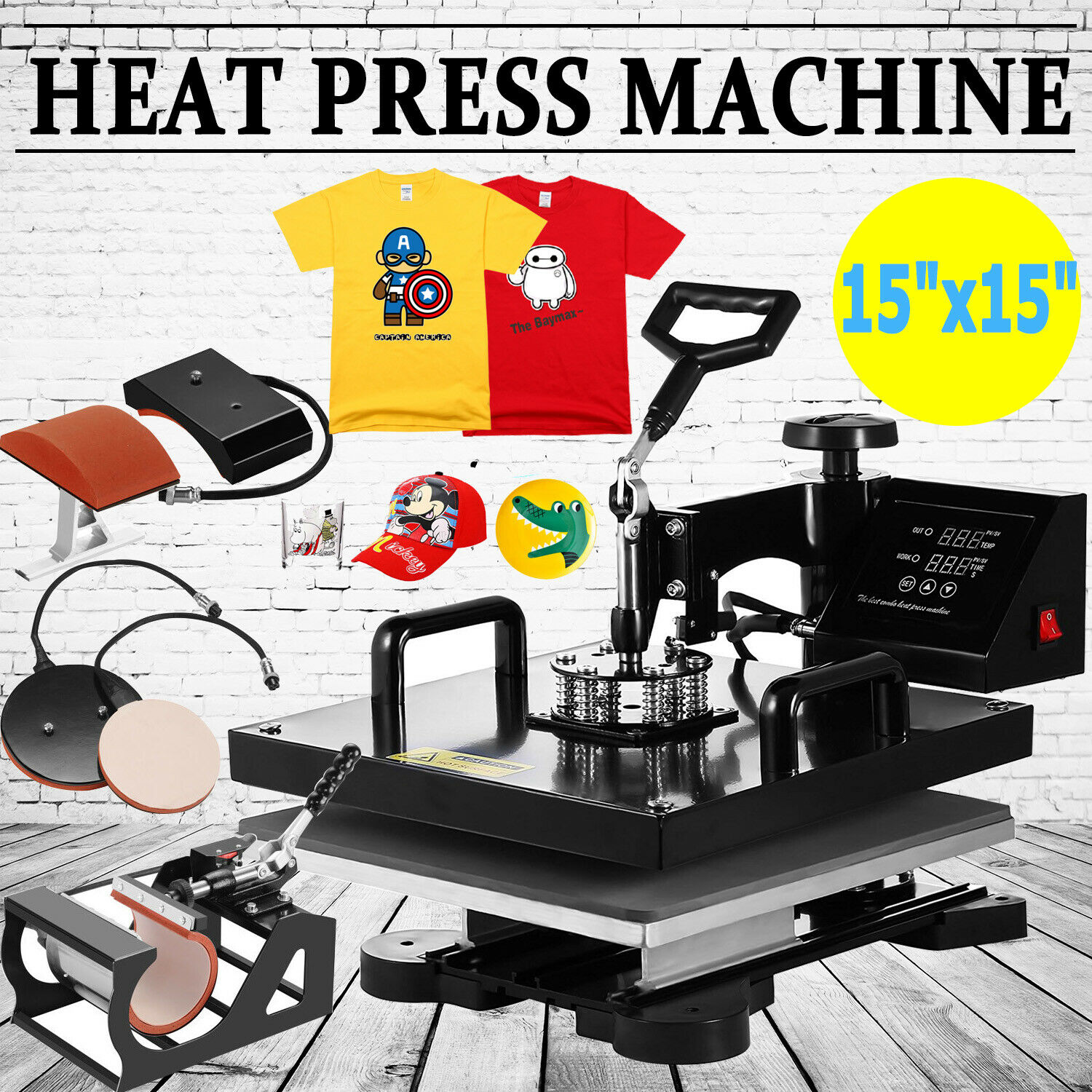Maquina De Prensa Termica Para Camisetas - Temu Mexico