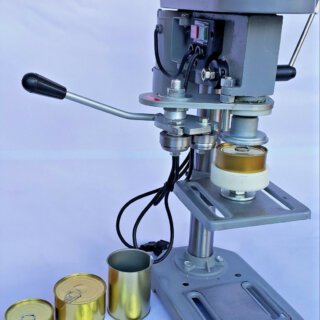 Sigillatrice semiautomatica per barattoli da 73 mm