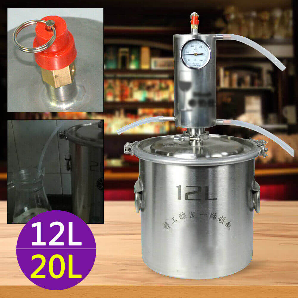 20 L Wasser-Alkohol-Destilliergerät - Lichtbogenverteilung