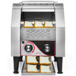 Grill toaster with conveyor belt
