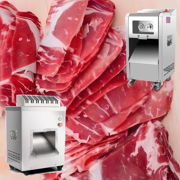 eti biftek şeklinde kesmek için makineler