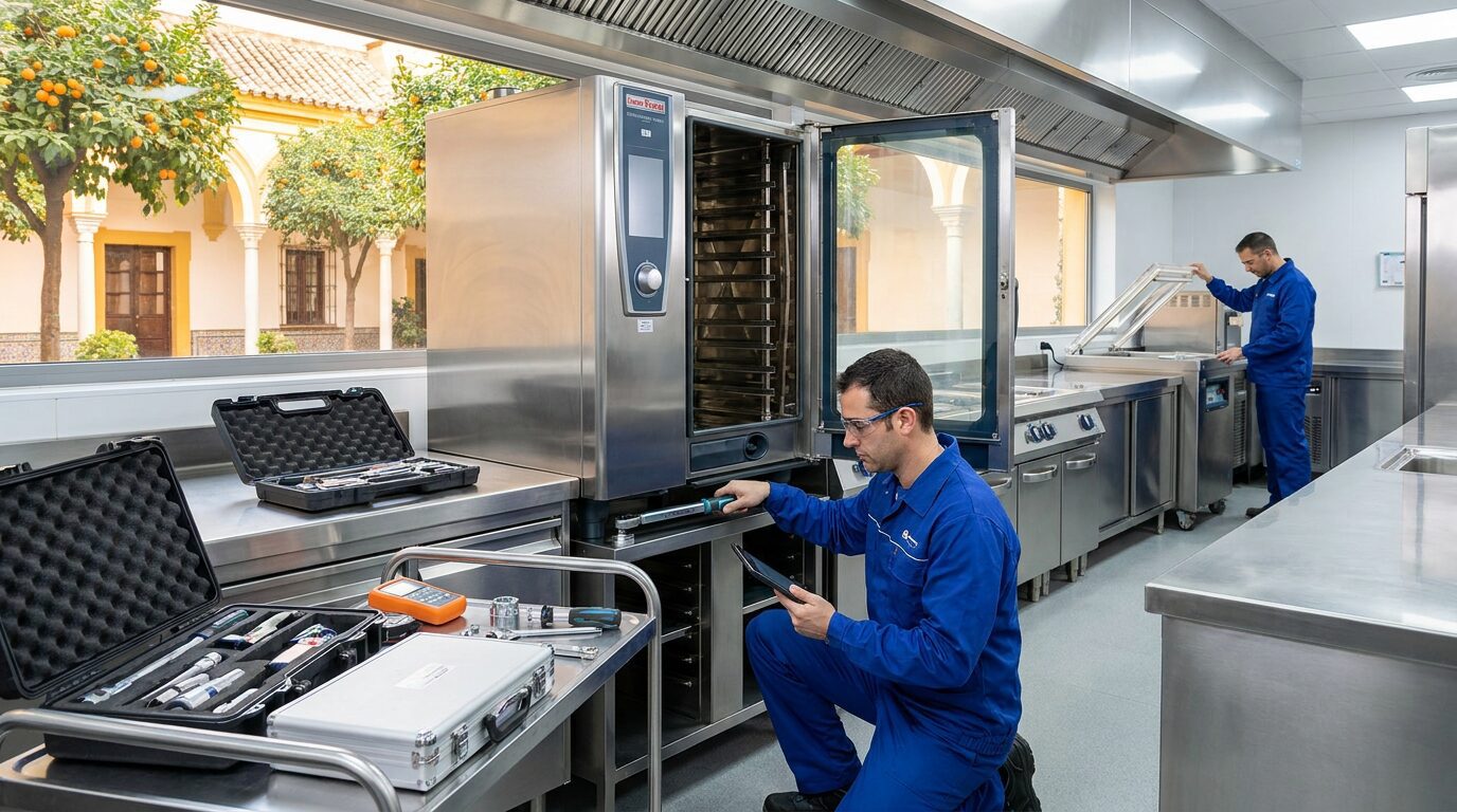 Imagen de mantenimiento preventivo en maquinaria profesional de hostelería en Córdoba