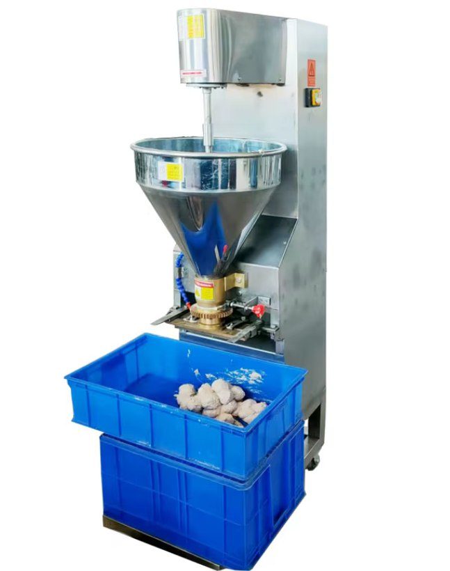 maquina-formadora-bolas-carne-hamburguesas-haf-t40-acero-inoxidable-arc Máquina formadora de bolas para carne de hamburguesa HAF-T40 compacta de acero inoxidable con tolva cónica y producción automática