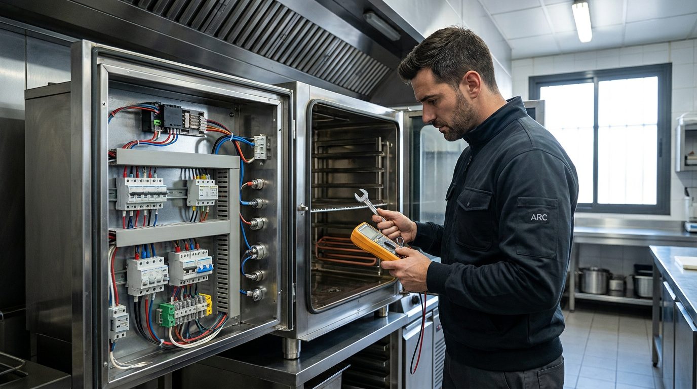 Mantenimiento técnico de maquinaria de hostelería en cocina profesional de Zaragoza